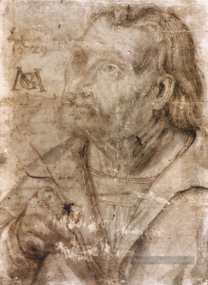 Autoportrait Renaissance Matthias Grunewald Peintures à l'huile